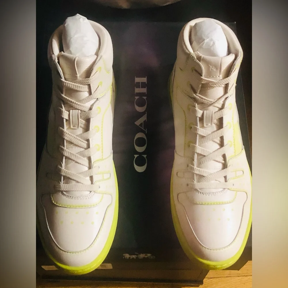 Coach Citysole High Top Sneaker With Trompe L'oeil BNWT💎 - Picture 4 of 11